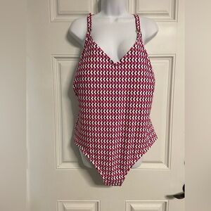 KONA SOL MultiColored Chevron Striped Tankini